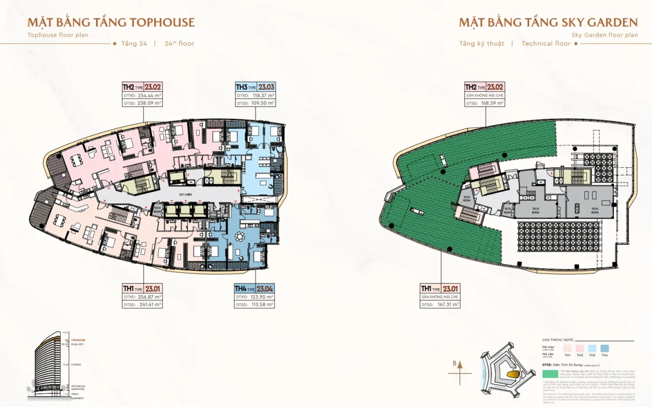 The Regency Phú Mỹ Hưng Quận 7 | Giá Bán, Mặt Bằng, Tiến Độ 2026 61 Mặt bằng tầng tophouse (penthouse)