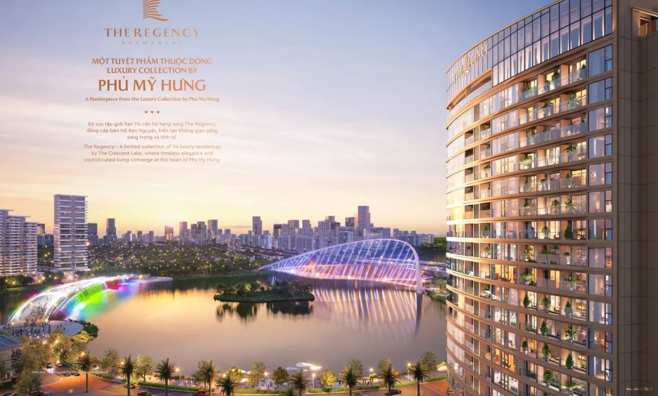 The Regency Phú Mỹ Hưng Quận 7 | Giá Bán, Mặt Bằng, Tiến Độ 2026 36 Phối cảnh nhìn Cầu Ánh Sao từ căn hộ The Regency